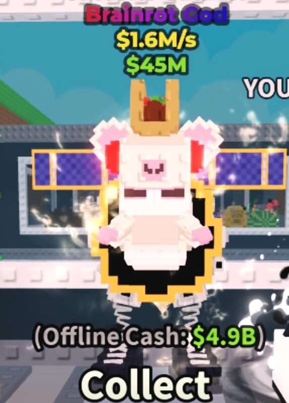 Cacasito Satalito Mutations Tung Tung Sahur+ Taco[ Brainrot God ] 1.6M/s - Steal A Brainrot (A9)