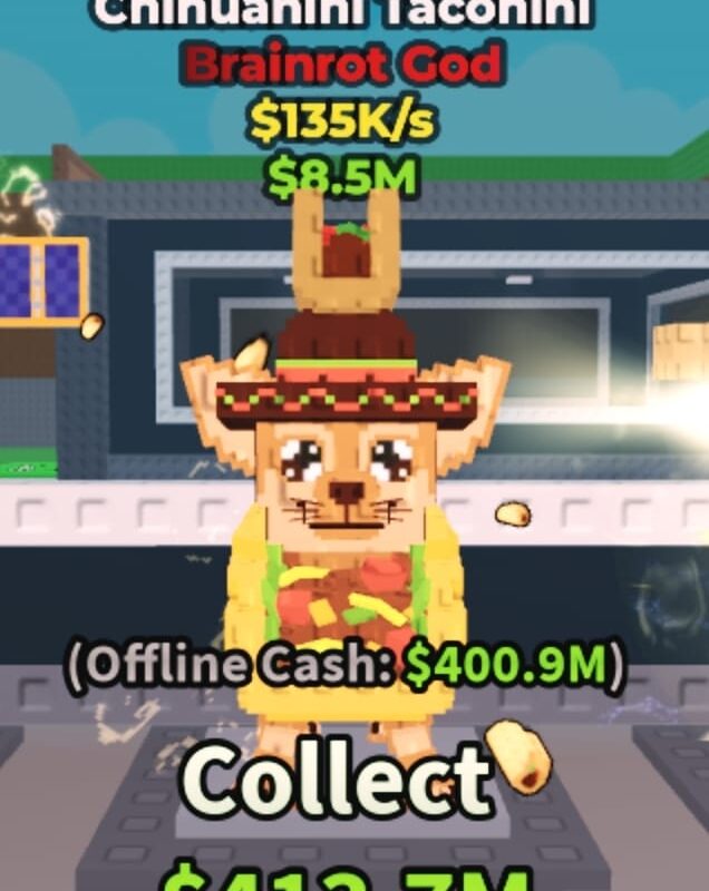 Chihuanini Taconini Mutations Taco [ Brainrot God ] 135K/s - Steal A Brainrot (A9)