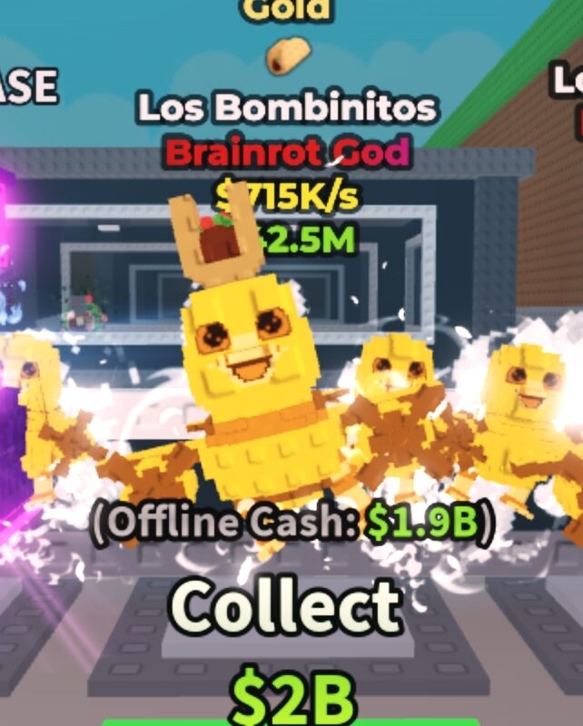 Los Bombinitos Gold With Mutations Taco [ Brainrot God ] 715K/s - Steal A Brainrot (A6)