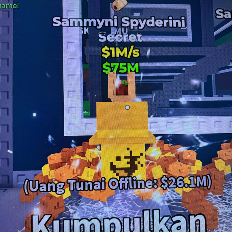 Sammyni Spyderini Gold [ Secret ] 1M/s With Mutations : Taco - Steal A Brainrot (A5)