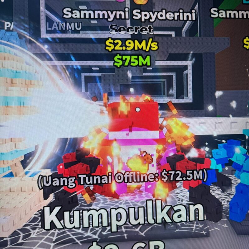 Sammyni Spyderini [ Secret ] 2.9M/s With Mutations : Candy + Fire - Steal A Brainrot (A5)