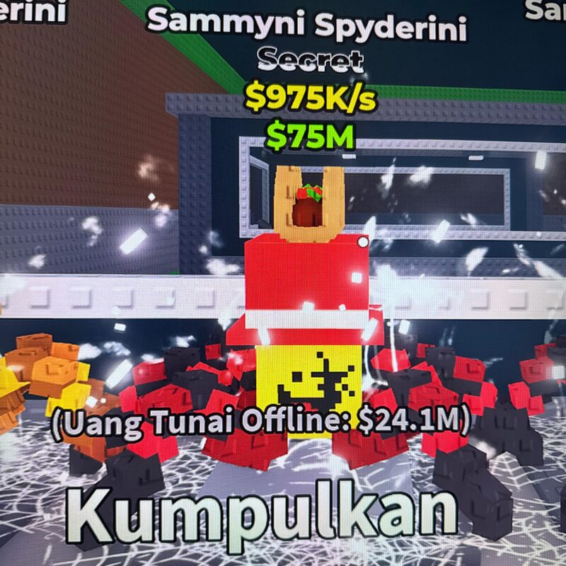 Sammyni Spyderini [ Secret ] 975K/s With Mutations Taco - Steal A Brainrot (A5)