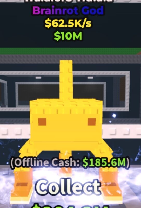 Tralalero Tralala Gold [ Brainrot God ] 62.5K/s - Steal A Brainrot (A8)