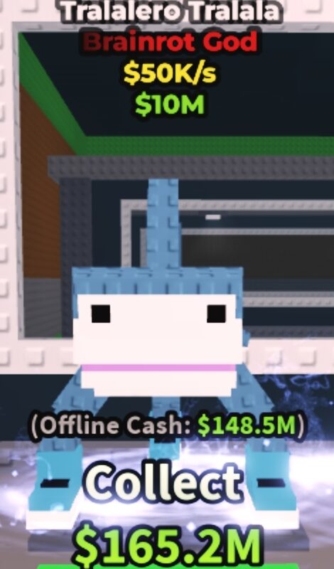 Tralalero Tralala [ Brainrot God ] 50K/s - Steal A Brainrot (A8)